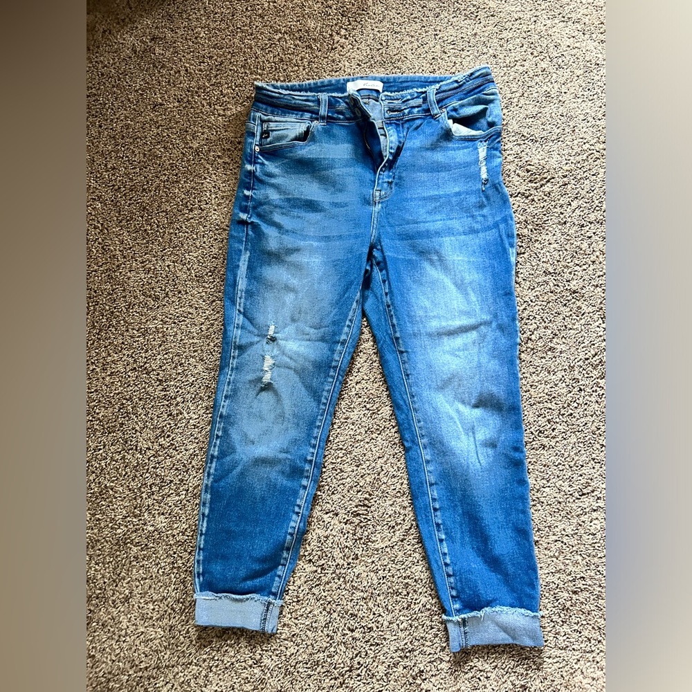 Kancan High Rise straight leg ankle jeans
